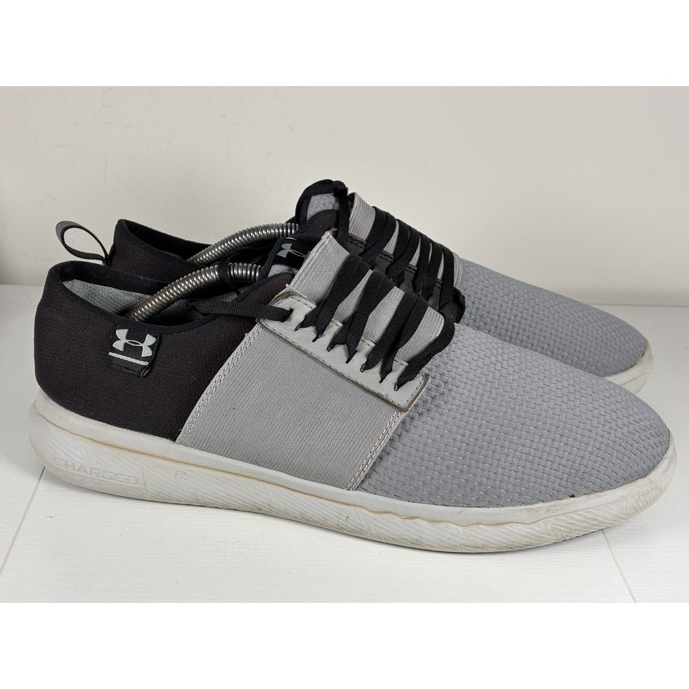 Under Armour Charged 24/7 Mens 12 Gray/Black Running Shoes - 1302497-100 - Picture 2 of 9
